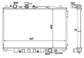  506514 - RADIADOR ALU BRAZED MAZDA 626 82-