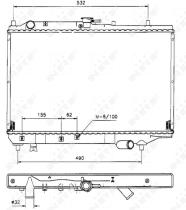  506521 - RADIADOR ALU BRAZED KIA MENTOR 93-