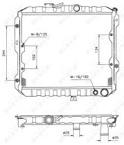 Nrf 506550 - RADIADOR MITSUBISHI COLT 84-