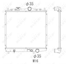 Nrf 506557 - RADIADOR ALU BRAZED MITSUBISHI COLT