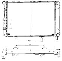 Nrf 506574 - RADIADOR MERCEDES W124 200/250D/TD