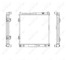  506575 - RADIADOR ALU BRAZED MERCEDES 200/23