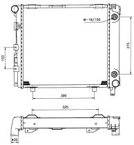Nrf 506577 - RADIADOR MERCEDES W124 200/230 E
