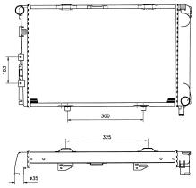 Nrf 506580 - RADIADOR MERCEDES W201 190/190D/190