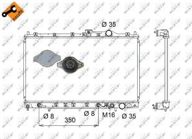 Nrf 506658 - RADIADORES TURISMOS MITSUBISHI COLT