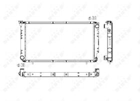 Nrf 506671 - RADIADOR ALU BRAZED SUBARU LEGACY 8