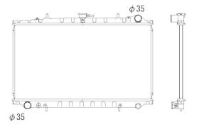 Nrf 506718 - RADIADOR ALU BRAZED NISSAN BLUEBIRD