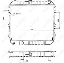 Nrf 506723 - RADIADOR CU TOYOTA CRESSIDA 80-
