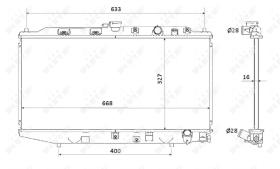 Nrf 506728 - RADIADOR ALU BRAZED HONDA CIVIC 87-