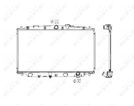 Nrf 506743 - RADIADOR ALU BRAZED HONDA PRELUDE 9