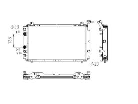 Nrf 506860 - RADIADOR CU NISSAN SUNNY 82-