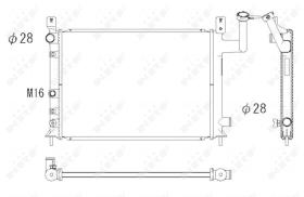 Nrf 506861 - RADIADOR CU NISSAN SUNNY 82-
