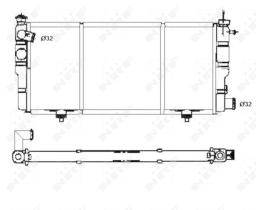Nrf 507120 - RADIADOR ALU BRAZED PEUGEOT 205 83-