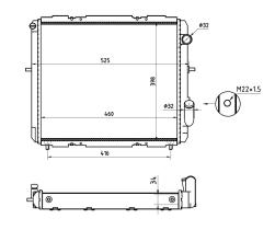 Nrf 507345A - RADIADOR ALU MECHAN RENAULT CLIO 90