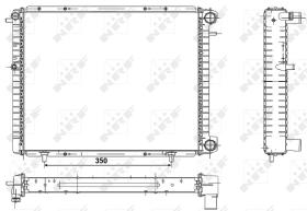 Nrf 507351 - RADIADOR ALU BRAZED RENAULT 19 88-