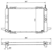 Nrf 507382 - RADIADOR FORD SCORPIO 2.8