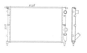 Nrf 507466 - RADIADOR RENAULT R 21-II 1.7 GTS/TS