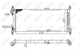 Nrf 507522A - RADIADOR ALU MECHAN OPEL VAUXHALL C