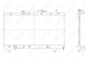 Nrf 507590 - RADIADOR ALU BRAZED TOYOTA CARINA E