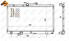 Nrf 507594 - RADIADOR ALU BRAZED TOYOTA COROLLA