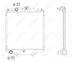 Nrf 507643 - RADIADOR ALU BRAZED DAEWOO TICO 95-