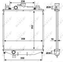 Nrf 507644 - RADIADOR ALU BRAZED SUBARU JUSTY 95