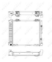 Nrf 507676 - RADIADOR ALU BRAZED MERCEDES 190 82