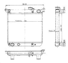 Nrf 507917 - RADIADOR FIAT 127 1050 CL/S/RUSTICA