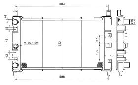 Nrf 507920 - RADIADOR FIAT UNO 45D /DS