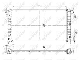 Nrf 509502 - RADIADOR ALU BRAZED CITROEN SAXO 96