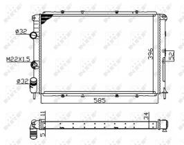  509503 - RADIADOR ALU BRAZED RENAULT MEGANE