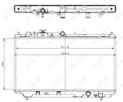 Nrf 509512 - RADIADOR ALU BRAZED MAZDA 323 98-