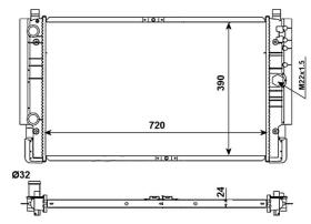  509515 - RADIADOR ALU BRAZED VW TRANSPORTER