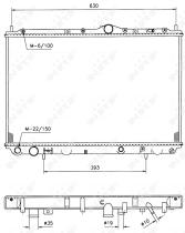 Nrf 509518 - RADIADOR ALU BRAZED MITSUBISHI CARI