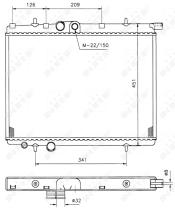 Nrf 509525 - RADIADOR ALU BRAZED PEUGEOT 206 98-