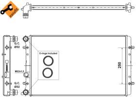 Nrf 509529 - RADIADOR ALU BRAZED AUDI A3 96-