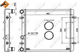 Nrf 509530 - RADIADOR ALU BRAZED SEAT LEON 99-
