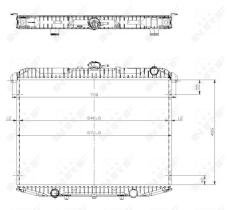 Nrf 509533 - RADIADOR ALU BRAZED FORD MAVERICK 9