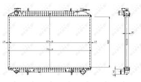 Nrf 509534 - RADIADOR ALU BRAZED NISSAN SERENA 9