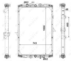  509541 - RADIADOR ALU BRAZED DAF 95XF XF95 9