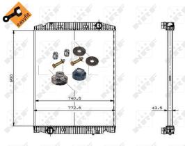  509568 - RADIADOR ALU BRAZED IVECO STRALIS 0