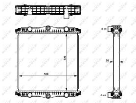  509569 - RADIADOR ALU BRAZED DAF LF45 01-