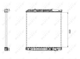  509579 - RADIADOR ALU BRAZED MERCEDES ACTROS