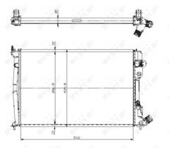 Nrf 509602 - RADIADOR ALU BRAZED CITROEN XANTIA