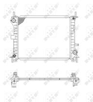 Nrf 509614 - RADIADOR ALU BRAZED FORD FOCUS 98-