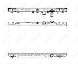 Nrf 509652 - RADIADOR ALU BRAZED MAZDA 626 97-