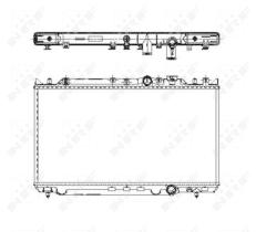 Nrf 509653 - RADIADOR ALU BRAZED MAZDA 626 91-