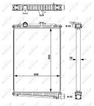  509679 - RADIADOR ALU BRAZED DAF CF85 01-