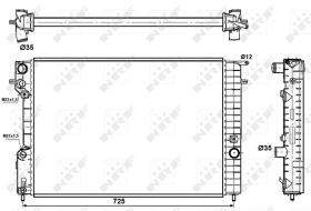 Nrf 509689 - RADIADOR ALU BRAZED OPEL VAUXHALL O
