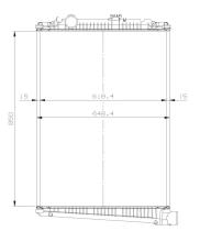 Nrf 509694 - RADIADOR DAF 75CF
